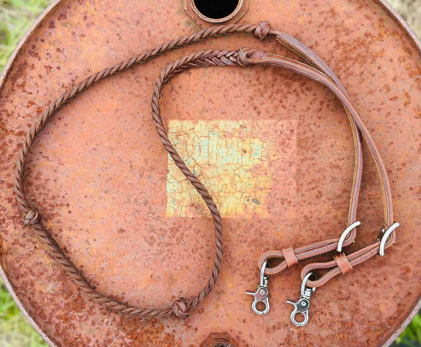 Dustybutts_Harness_Leather_Knotted_5_Plait_Barrel_Racing_Reins_-_Dustybutts_Australia-7733183