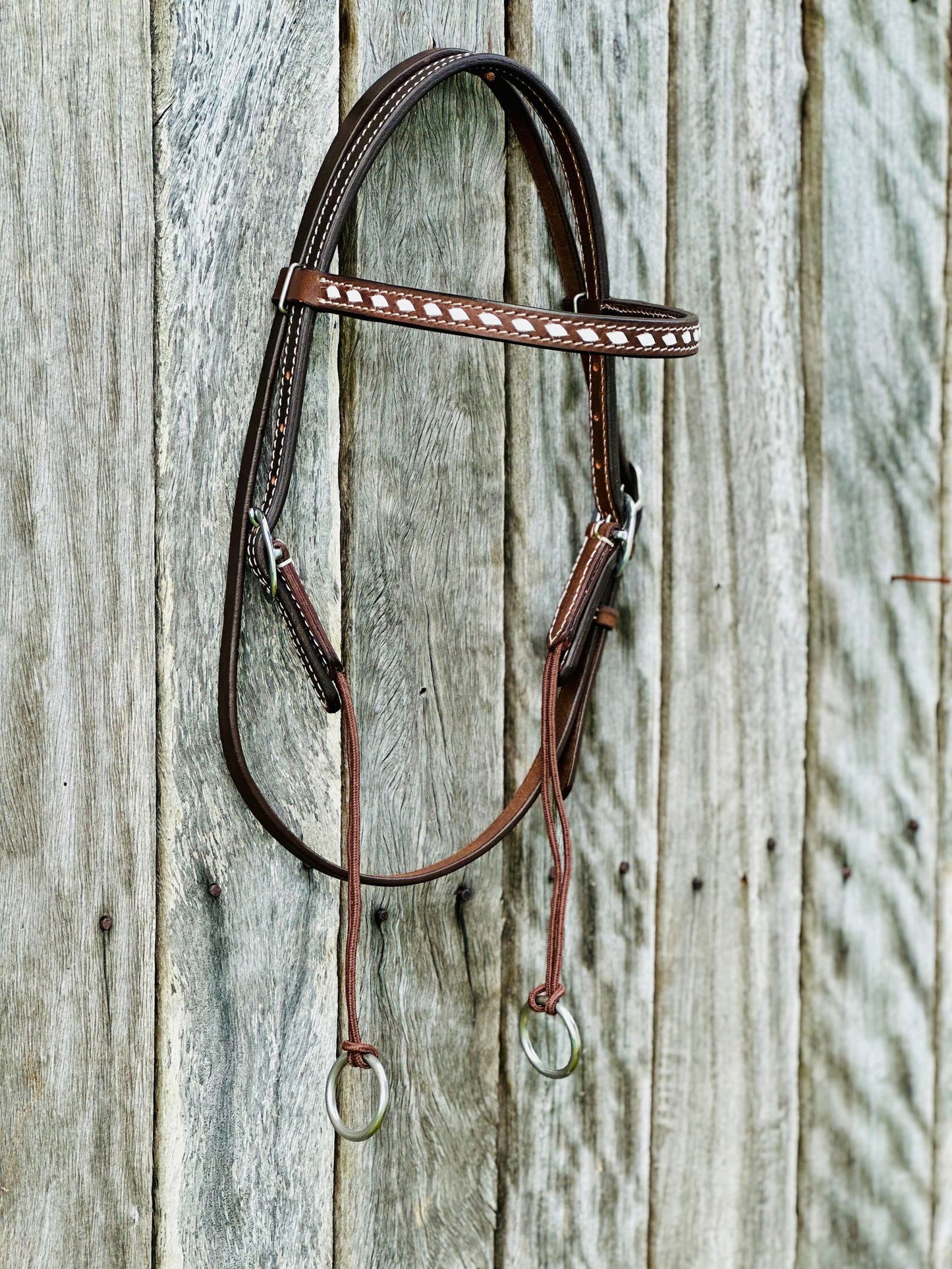 Dustybutts Oiled Harness Leather Gag Bridle // Cob - Dustybutts Australia