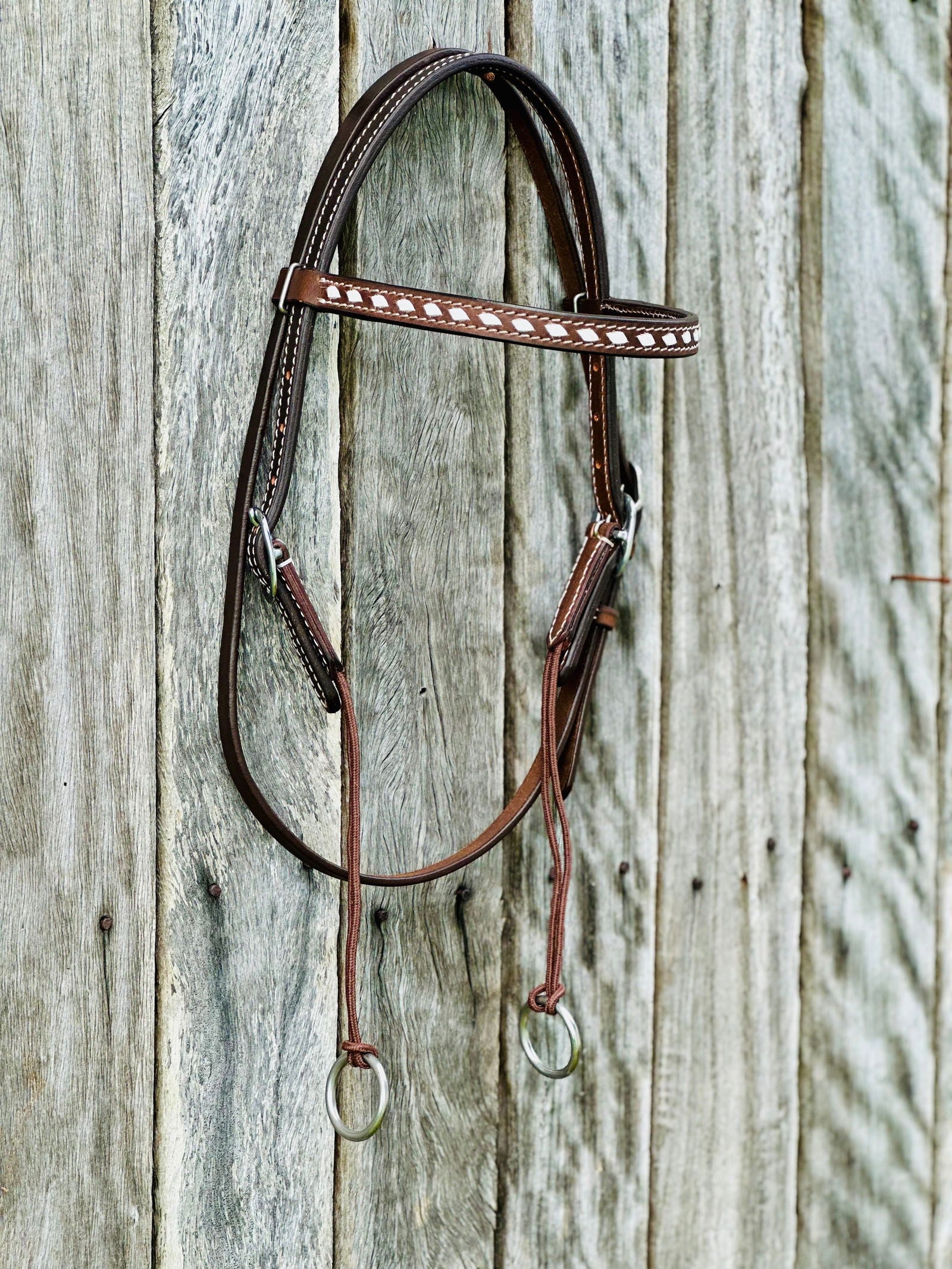 Dustybutts Oiled Harness Leather Gag Bridle // Cob - Dustybutts Australia