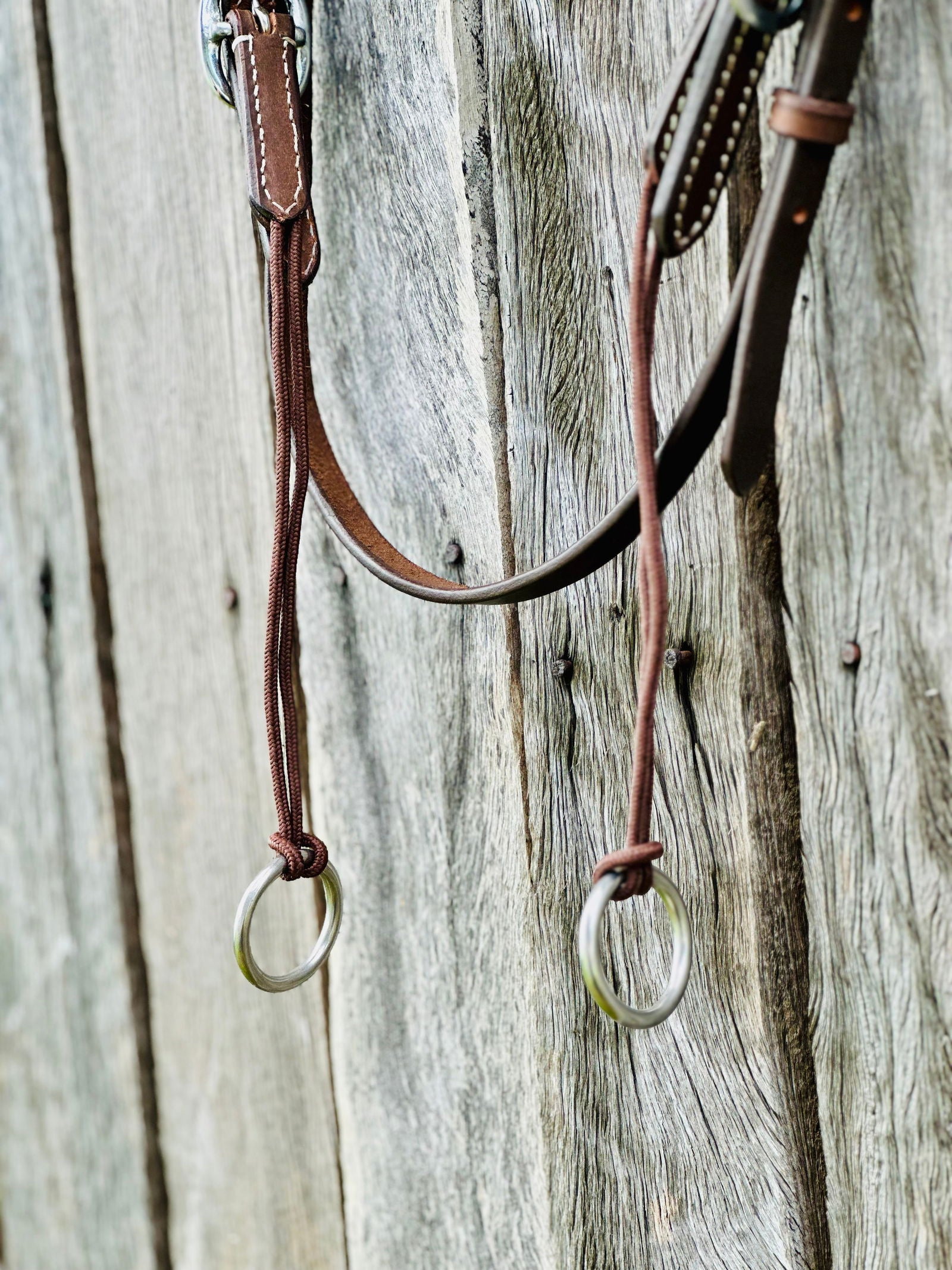 Dustybutts Oiled Harness Leather Gag Bridle // Cob - Dustybutts Australia