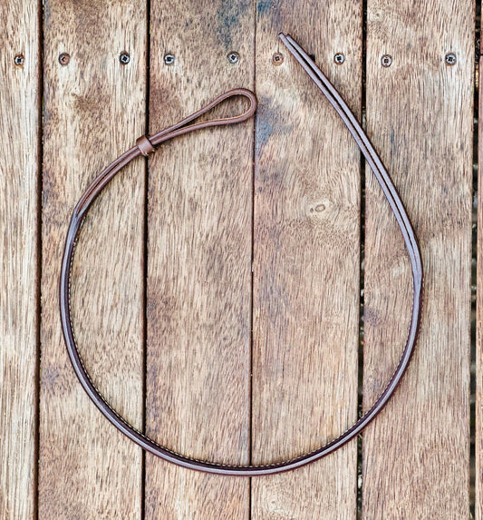 Dustybutts Rolled Harness Leather Quirt - Dustybutts Australia