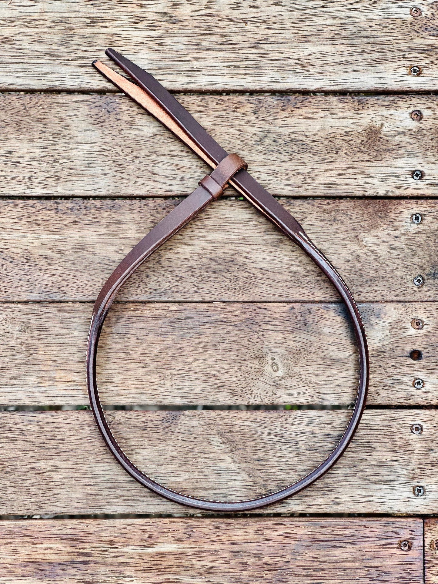 Dustybutts Rolled Harness Leather Quirt - Dustybutts Australia