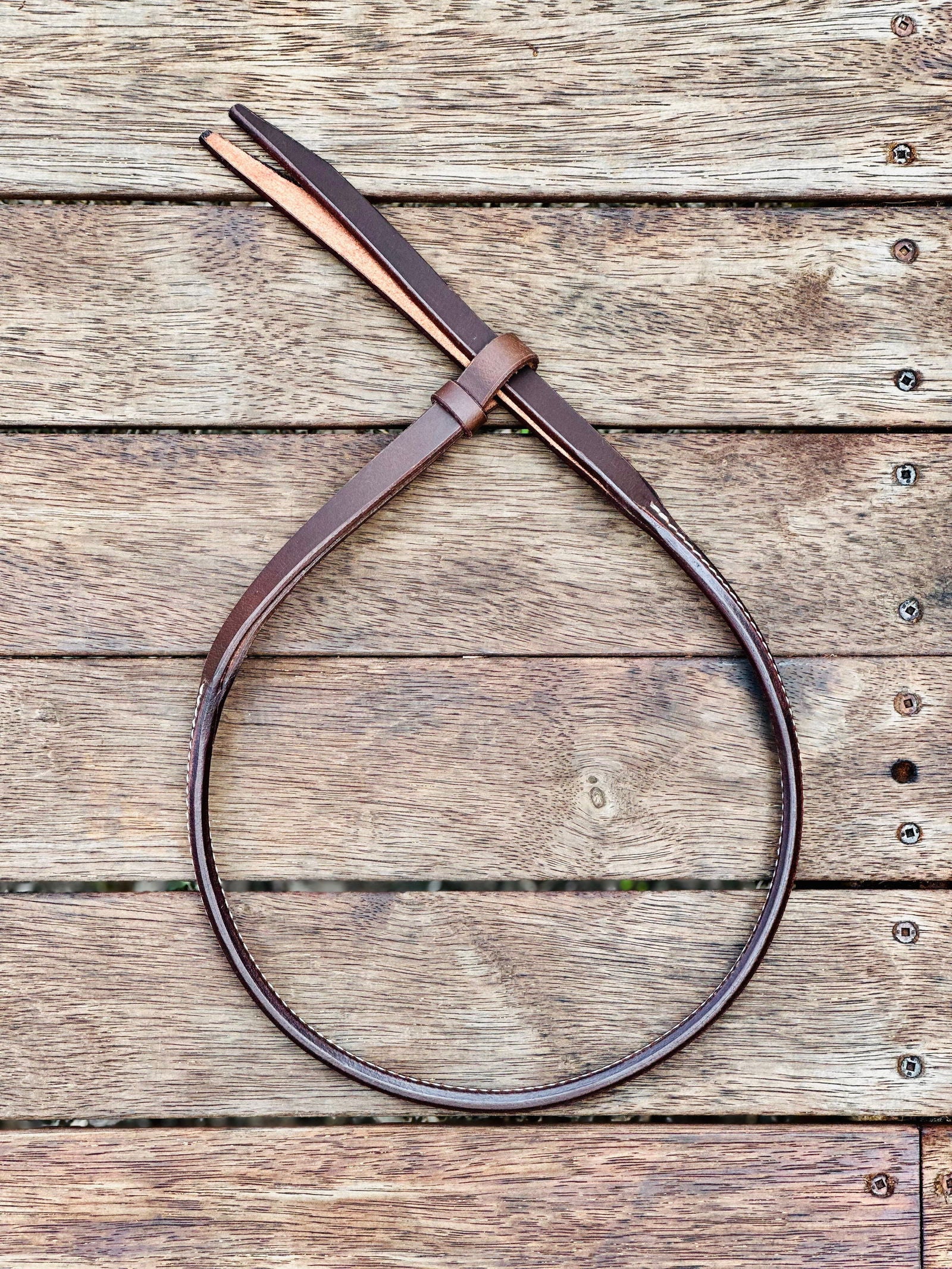 Dustybutts Rolled Harness Leather Quirt - Dustybutts Australia