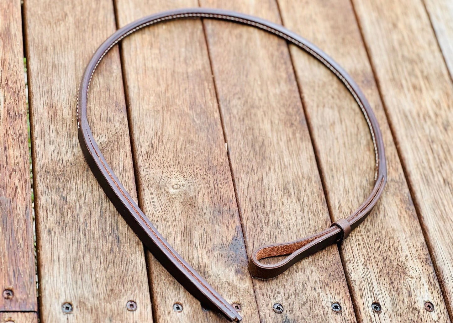 Dustybutts Rolled Harness Leather Quirt - Dustybutts Australia