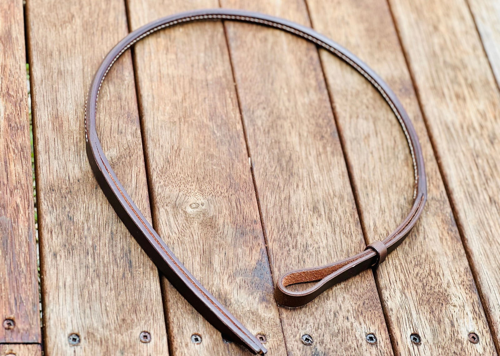 Dustybutts Rolled Harness Leather Quirt - Dustybutts Australia