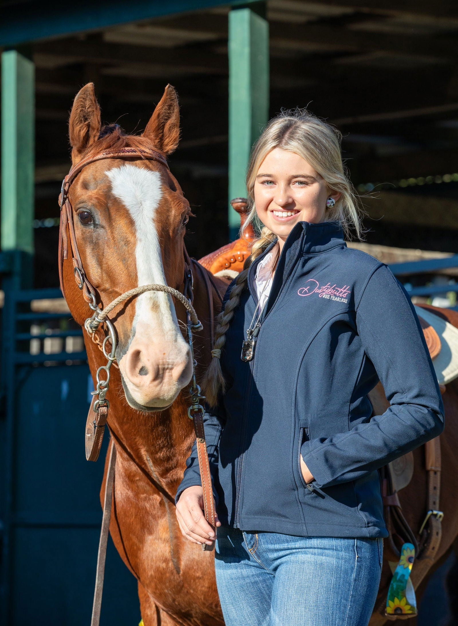 Dustybutts Softshell Jackets // Navy - Dustybutts Australia