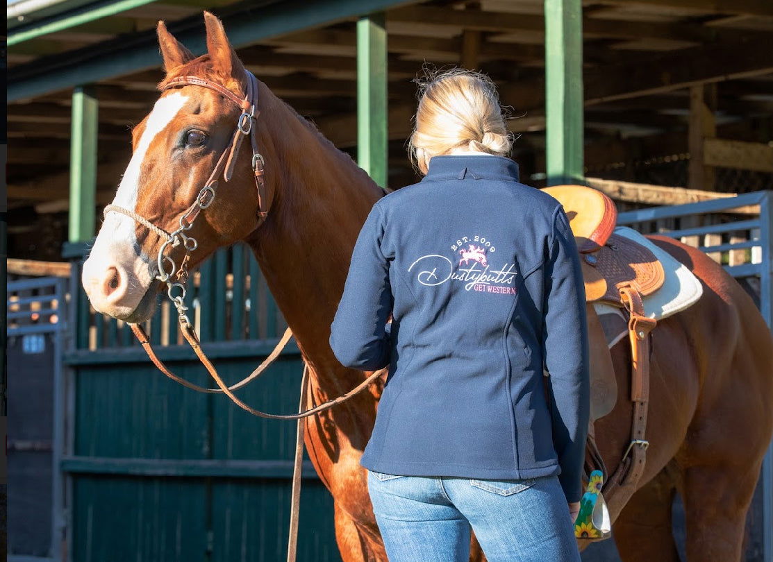 Dustybutts Softshell Jackets // Navy - Dustybutts Australia
