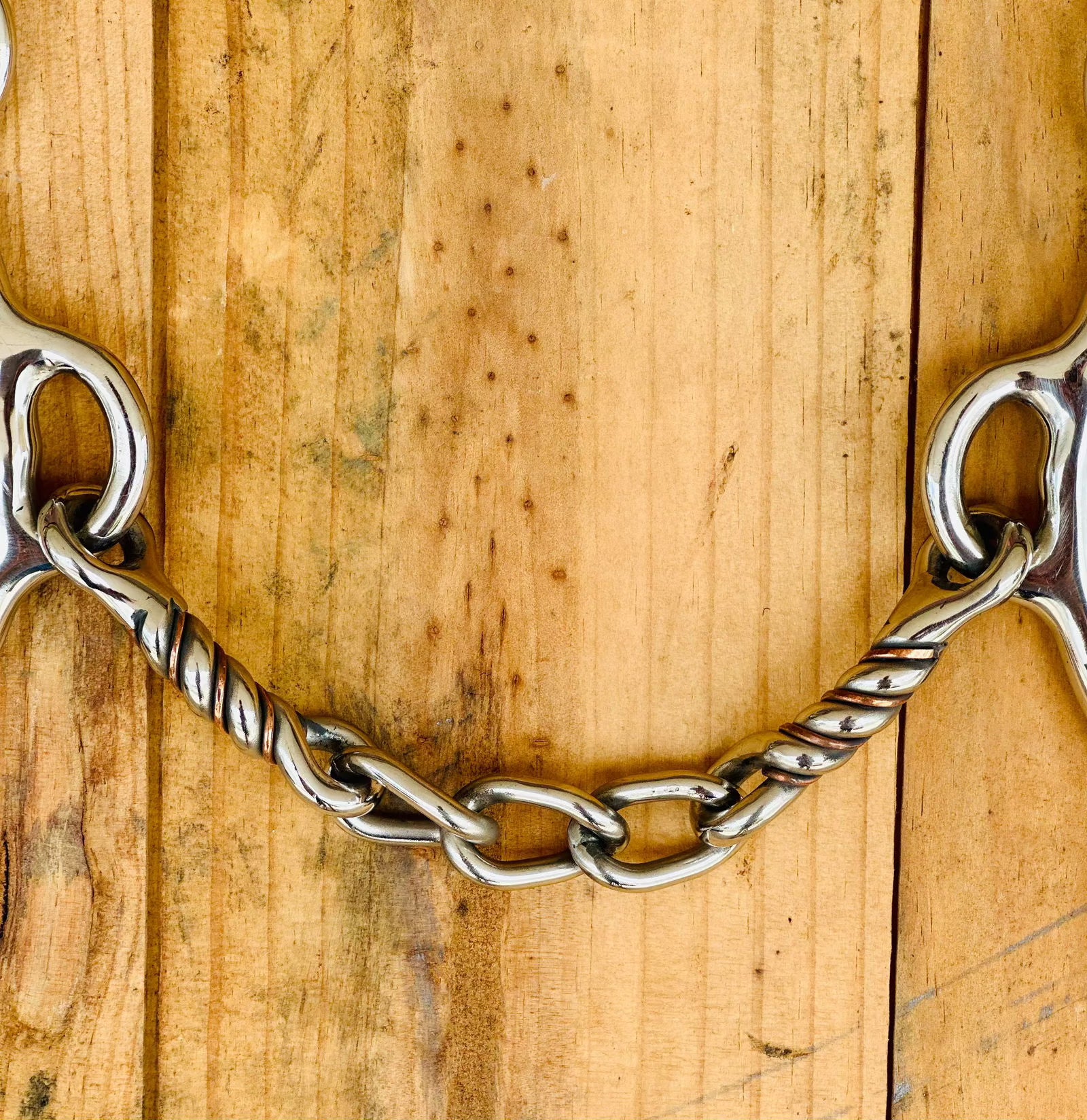 Dustybutts Twisted Chain Combo Reverse Gag Bit - Dustybutts Australia