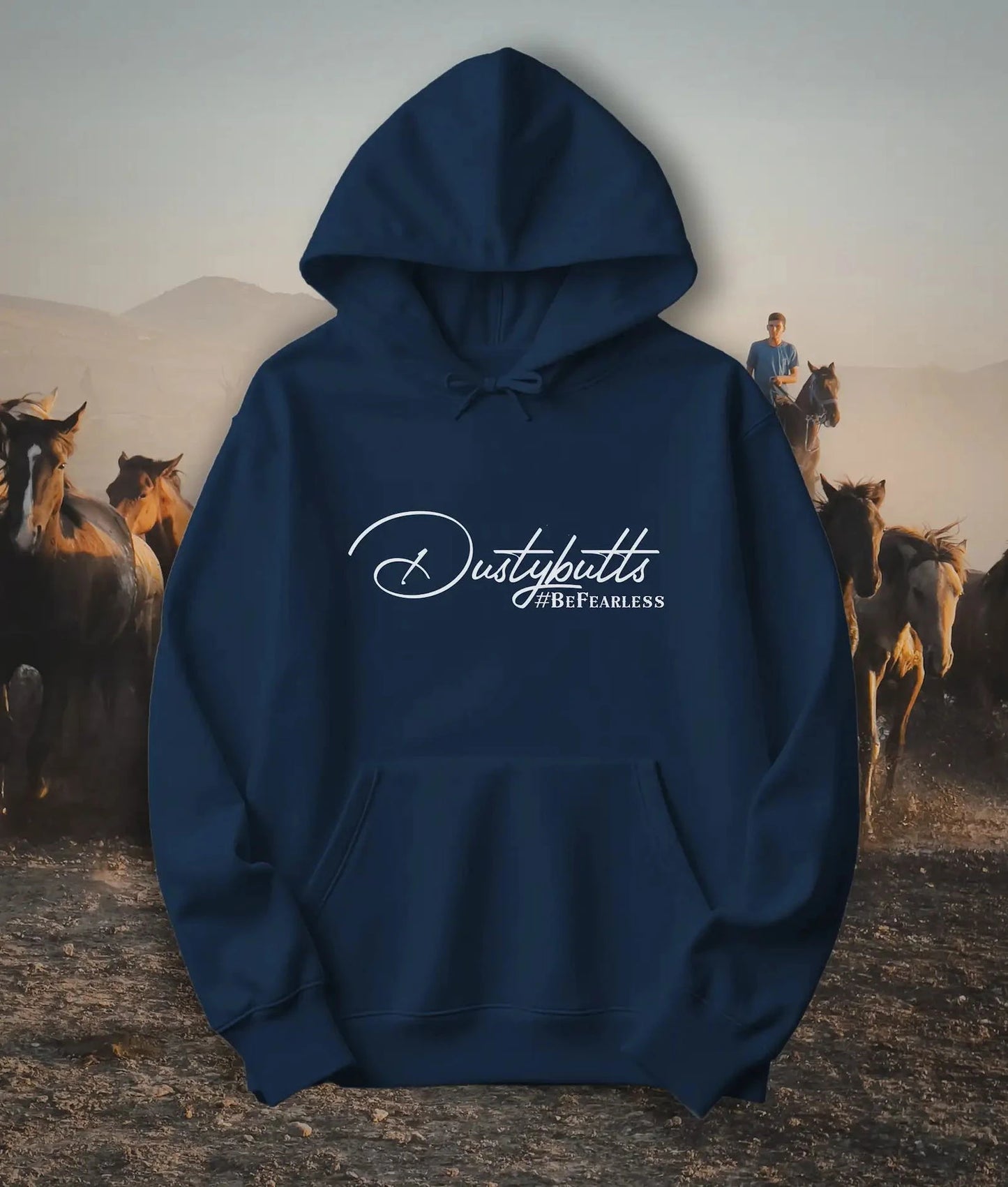 Dustybutts Unisex Oversized Hoodie // Navy - Dustybutts Australia