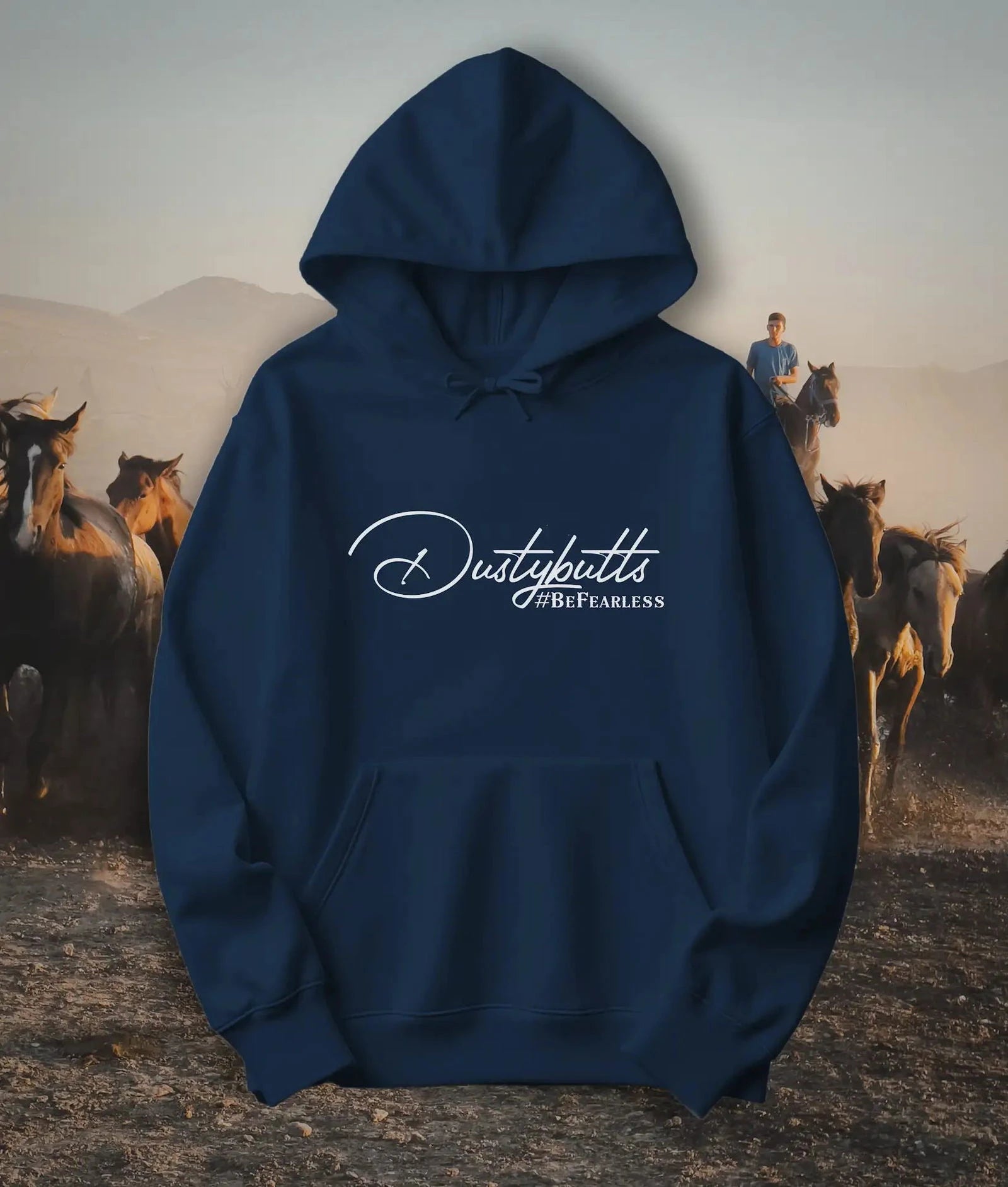 Dustybutts Unisex Oversized Hoodie // Navy - Dustybutts Australia