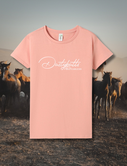 Dustybutts Baby Pink 100% Cotton Tee - Dustybutts Australia
