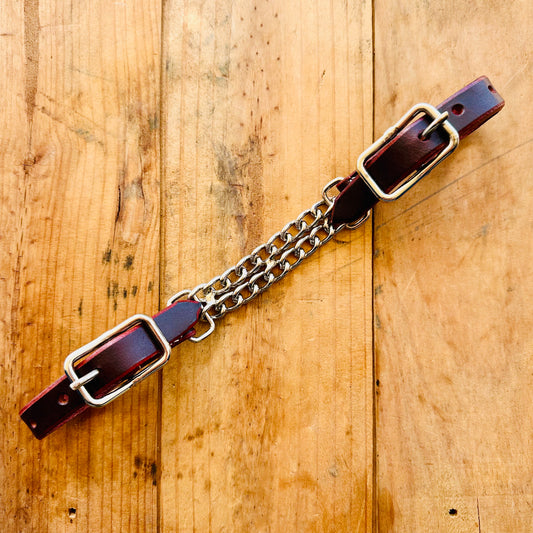 Latigo Argentina Cow Leather Double Curb Chain