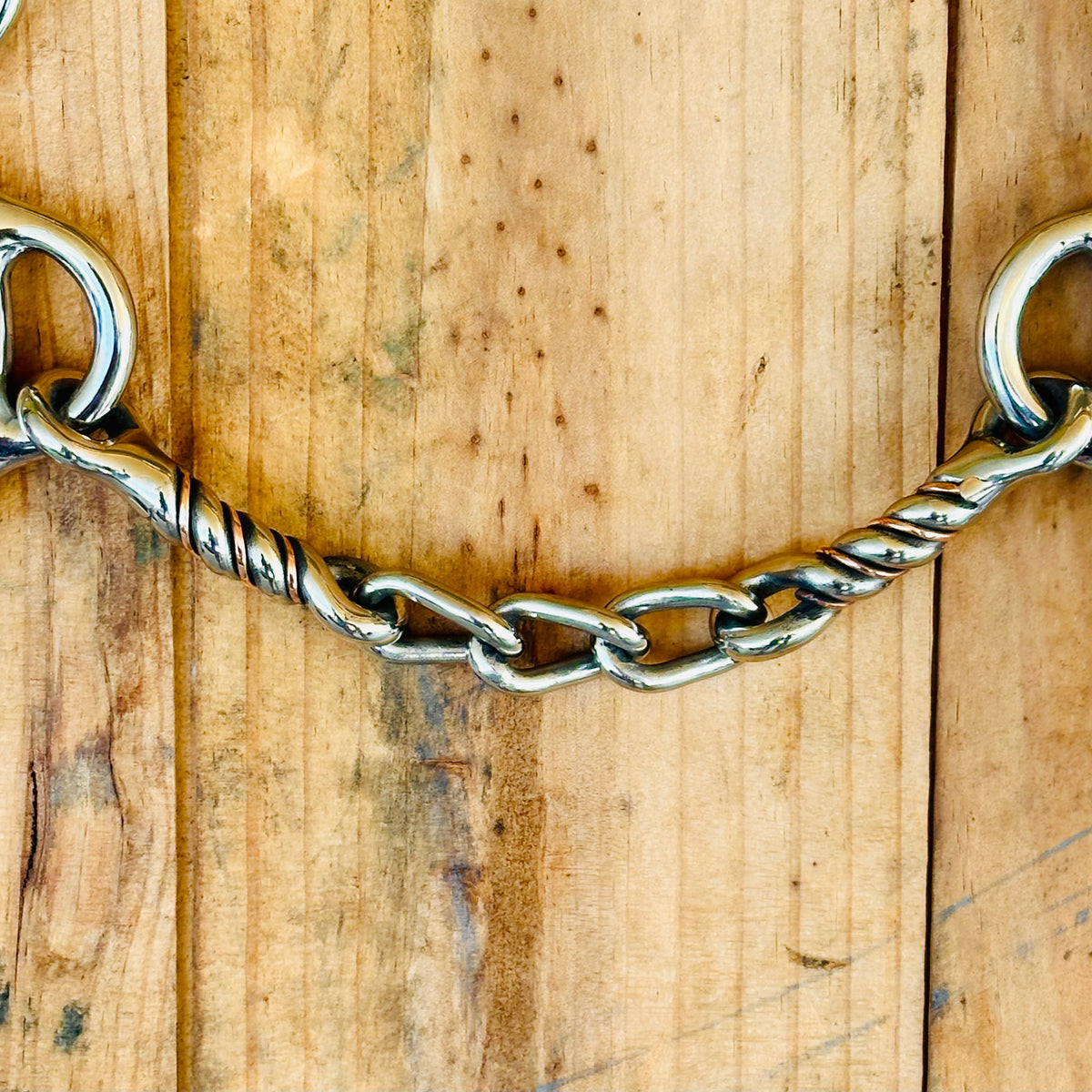 Dustybutts ‘Cowboy’ Twisted Chain Combo Reverse Gag Bit