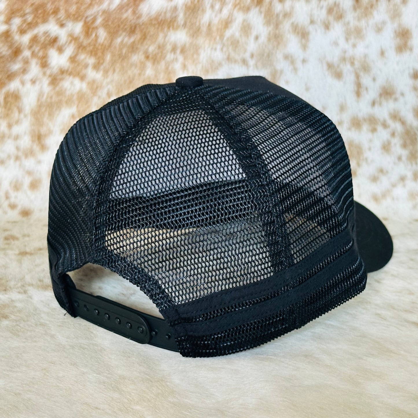 Dustybutts Trucker Cap // Black & Hot Pink