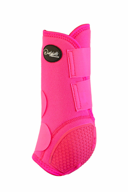 Dustybutts Equistride Protection Boot // Hot Pink