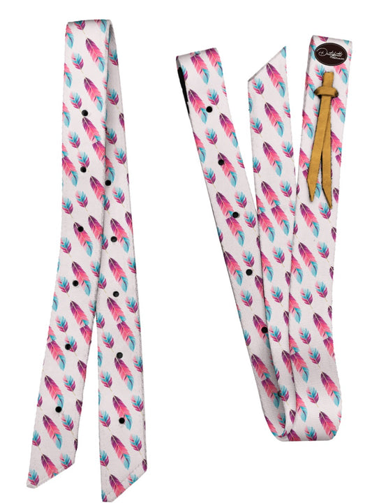 Dustybutts Nylon Tie Strap and Off Billet Set - Boho Feathers