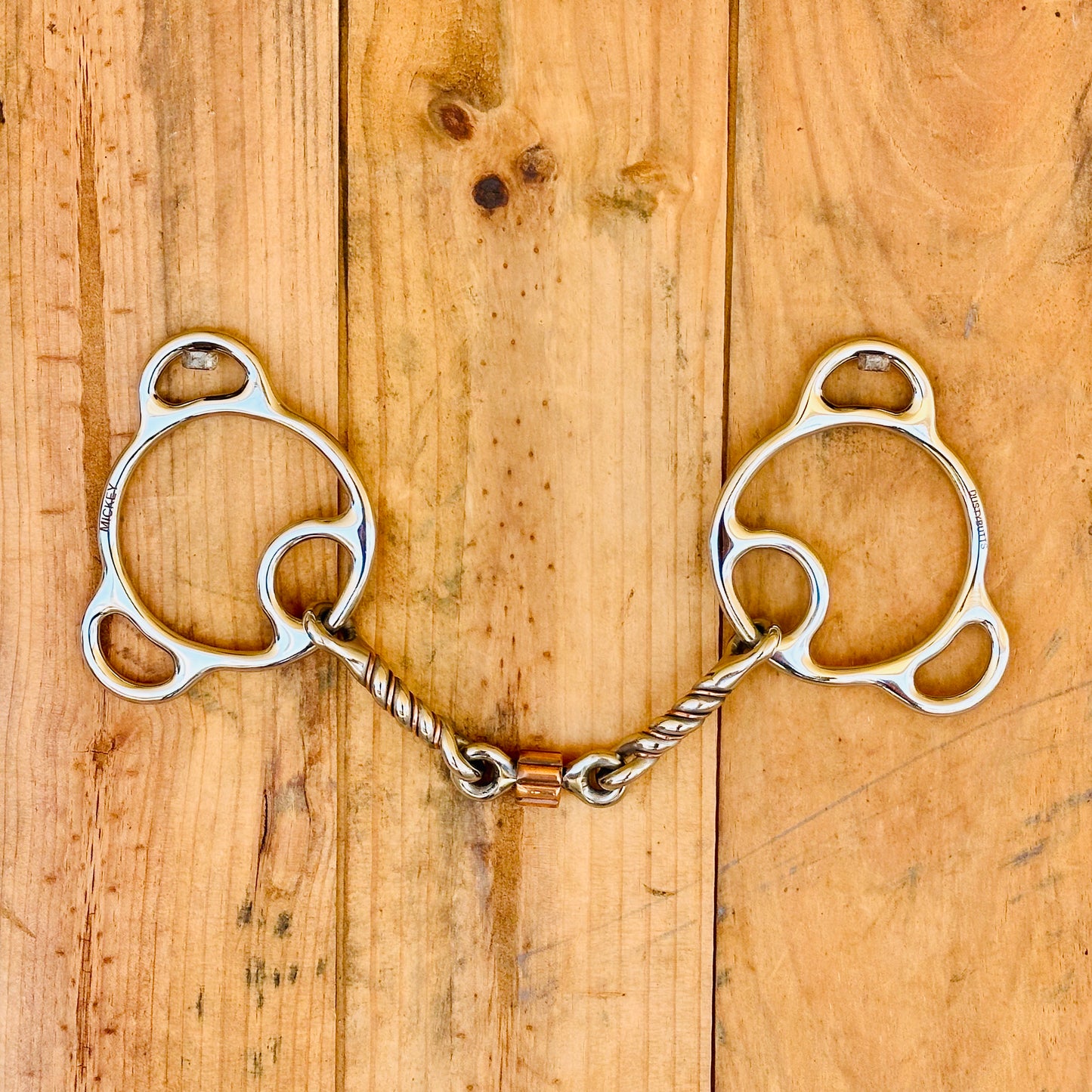 Dustybutts ‘Mickey’ Locked Snaffle Bit