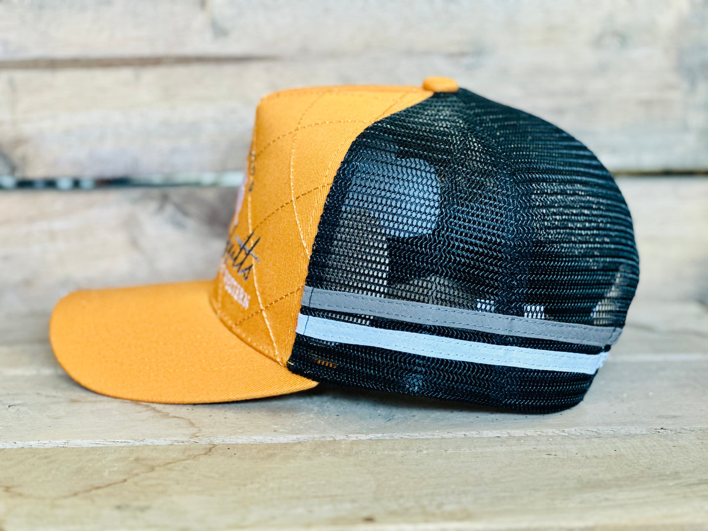 Dustybutts Trucker Cap // Mustard & Black