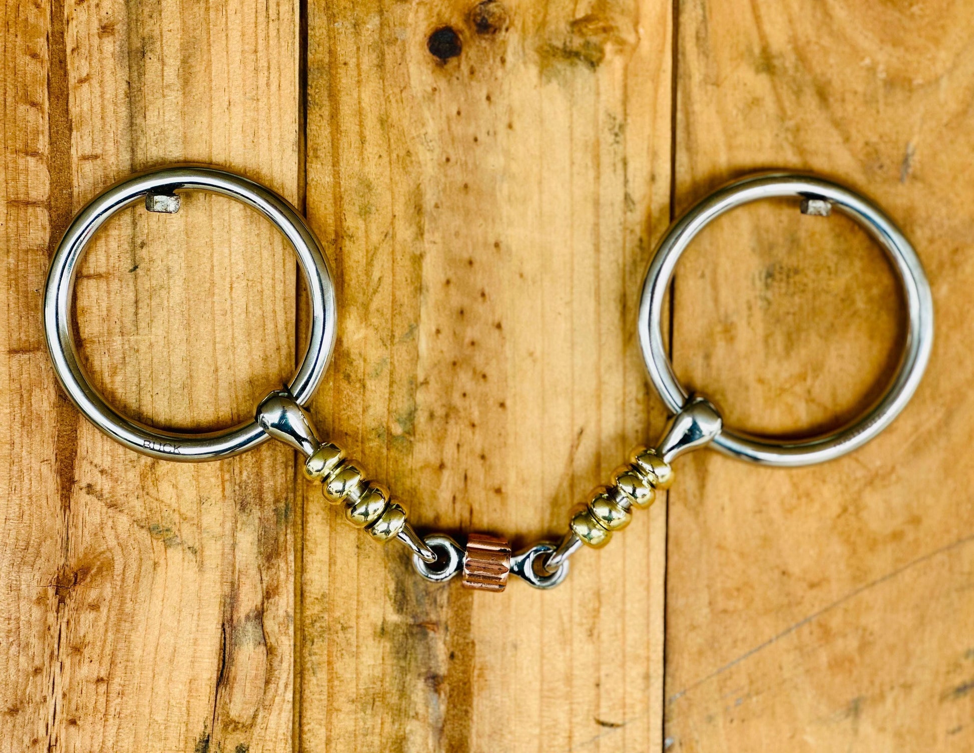 dustybutts-‘buck’-brass-rollers-with-cricket-weighted-snaffle-bit-bits---dustybutts-australia-35929738