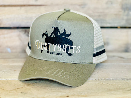 Dustybutts Trucker Cap // Tan & Black