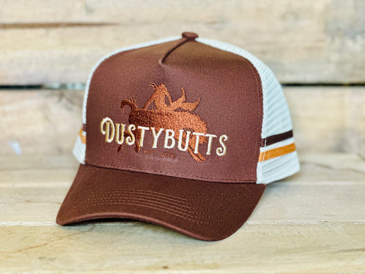 Dustybutts Trucker Cap // Brown & Tan