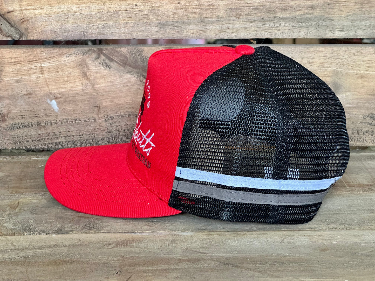 Dustybutts Trucker Cap // Red & Black
