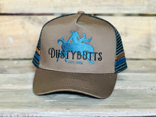 Dustybutts Trucker Cap //  Brown & Black