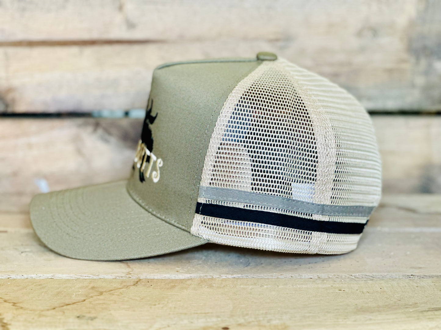 Dustybutts Trucker Cap // Tan & Black