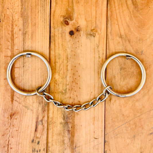 Dustybutts ‘Diva’ Chain Mouthpiece Weighted Snaffle Bit