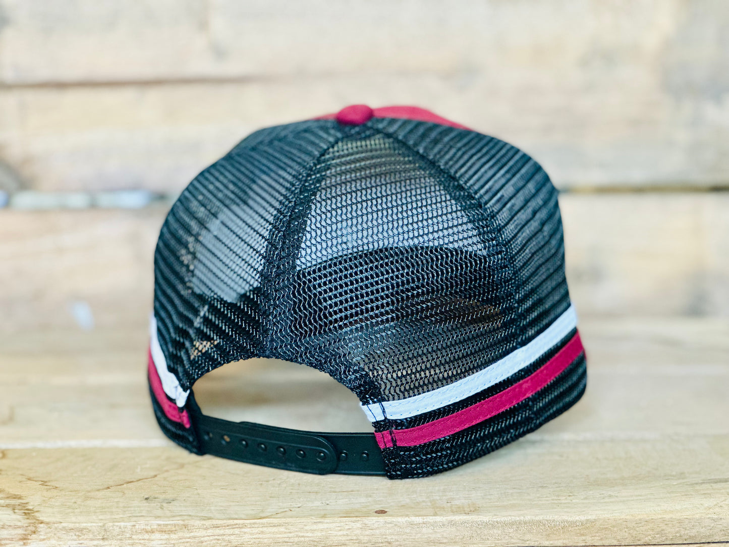 Dustybutts Trucker Cap // Maroon & Black