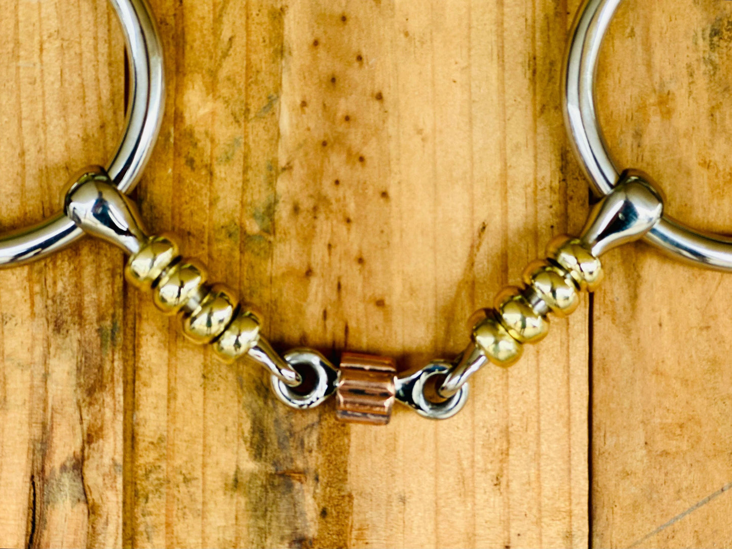 dustybutts-‘buck’-brass-rollers-with-cricket-weighted-snaffle-bit-bits---dustybutts-australia-35929740