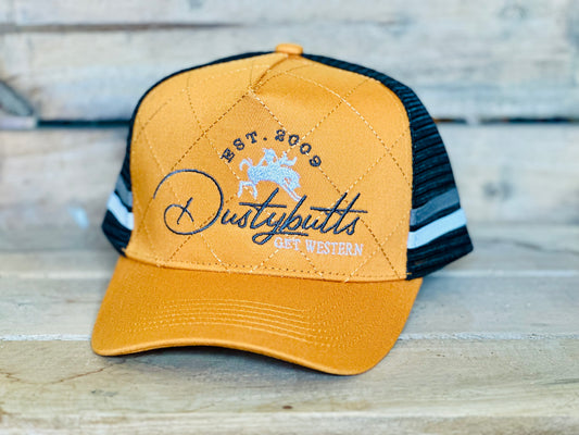 Dustybutts Trucker Cap // Mustard & Black