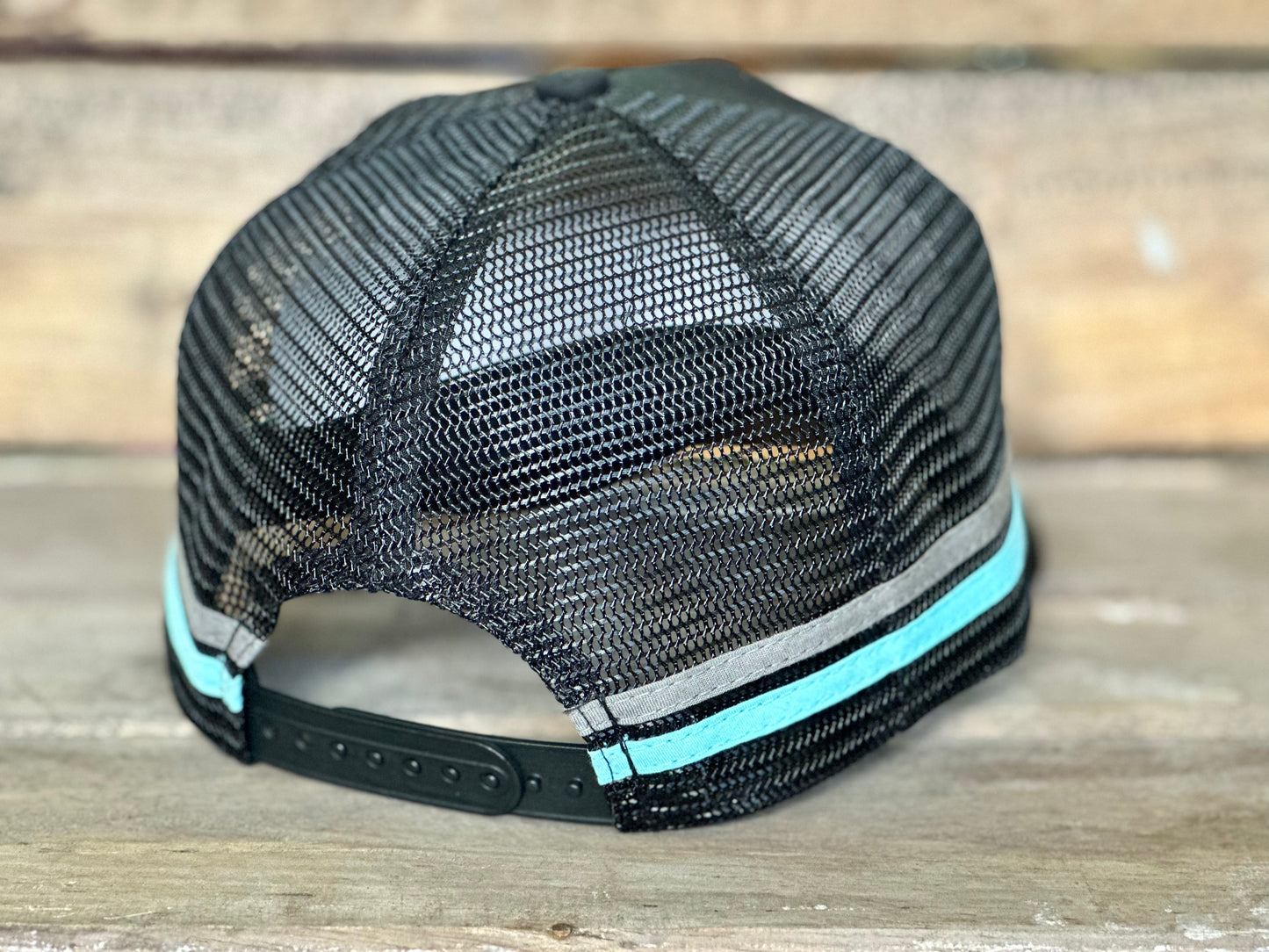 Dustybutts Trucker Cap // Black & Turquoise