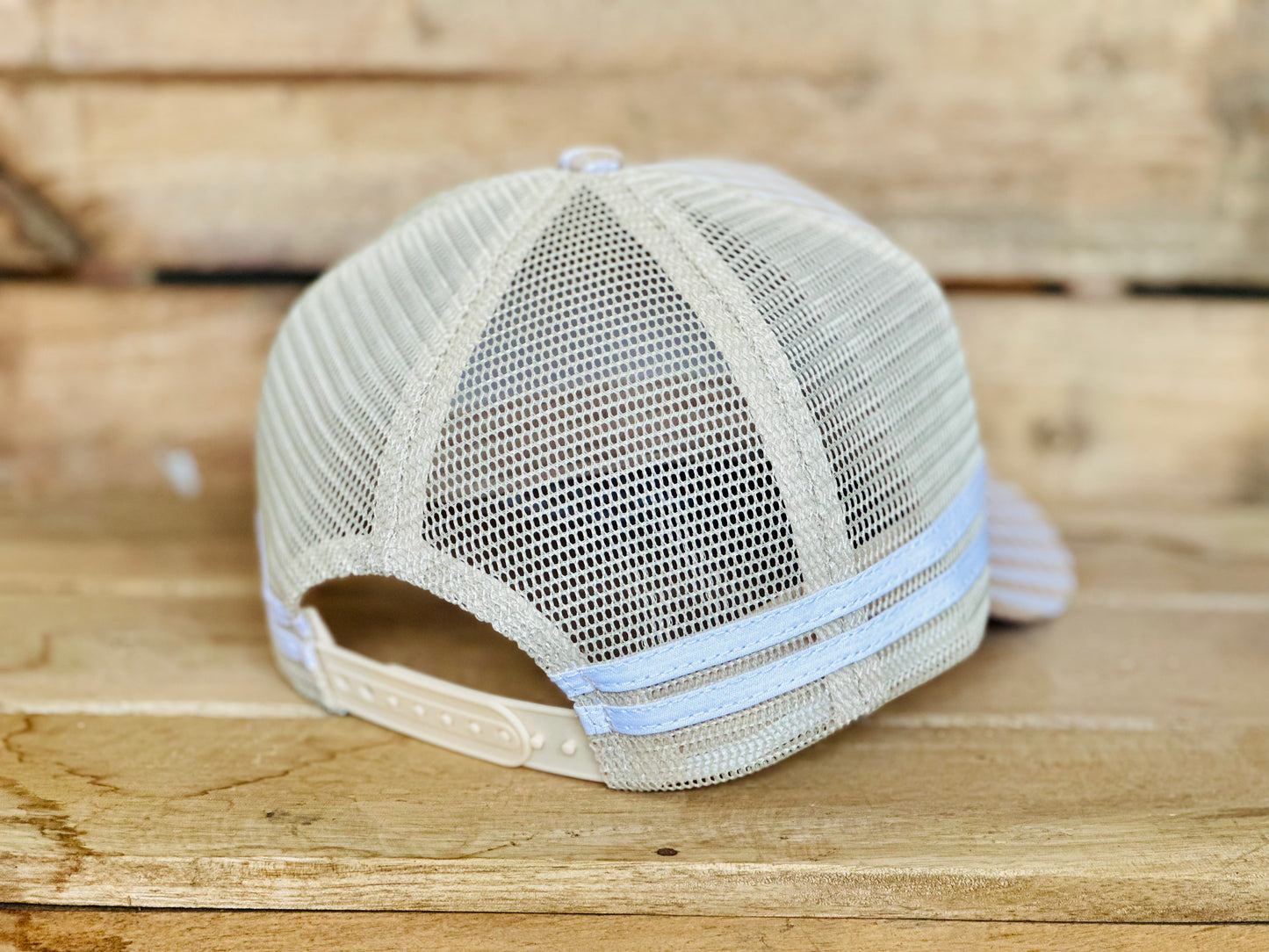 Dustybutts Trucker Cap // Tan Gingham