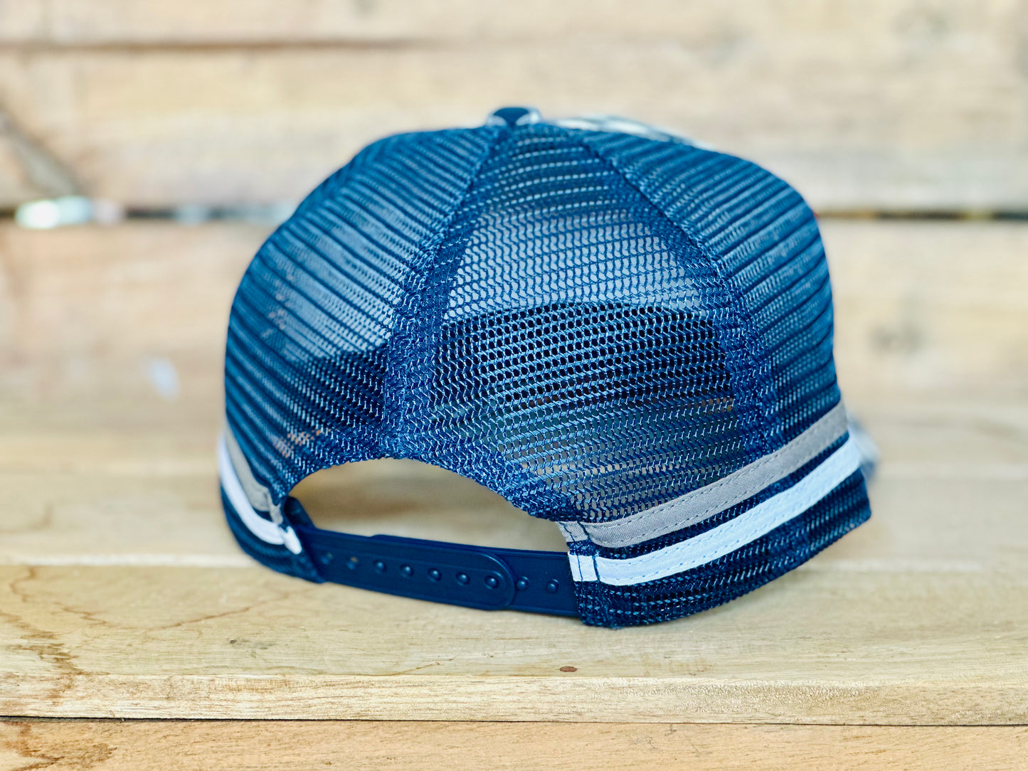 Dustybutts Trucker Cap // Navy Gingham