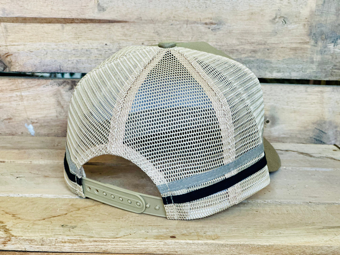 Dustybutts Trucker Cap // Tan & Black