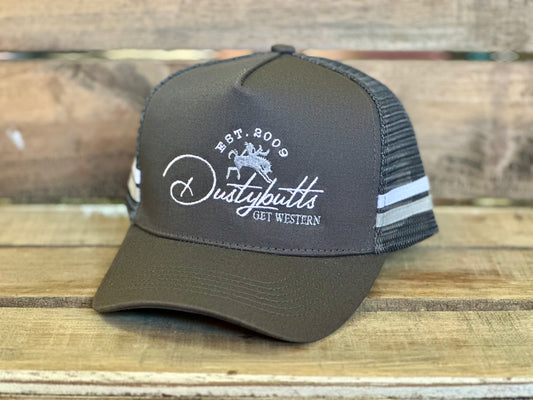Dustybutts Trucker Cap // Grey & White - Dustybutts Australia