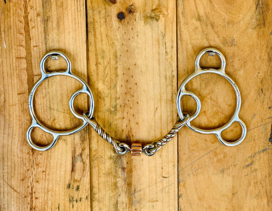 Dustybutts ‘Mickey’ Locked Snaffle Bit