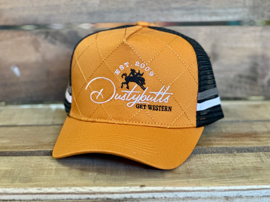 Dustybutts Trucker Cap // Mustard & Black