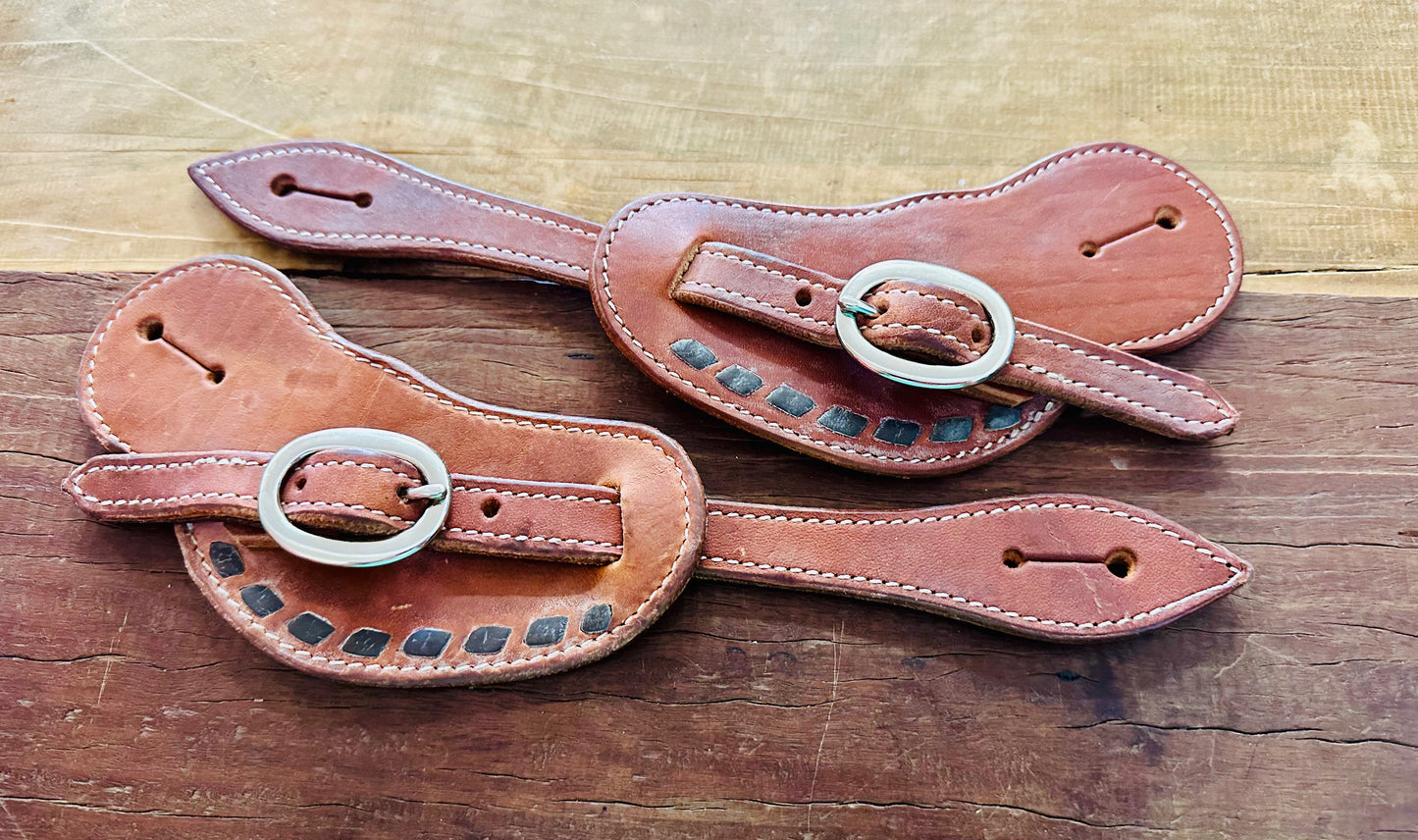Men’s Argentina Buckaroo Spur Strap With Black Buckstitch