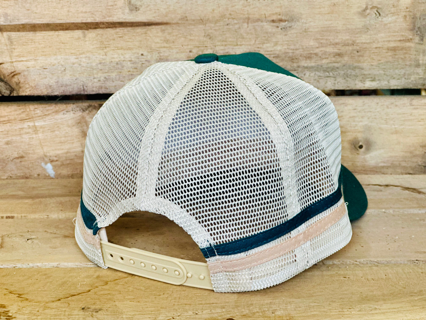 Dustybutts Trucker Cap // Tan & Green