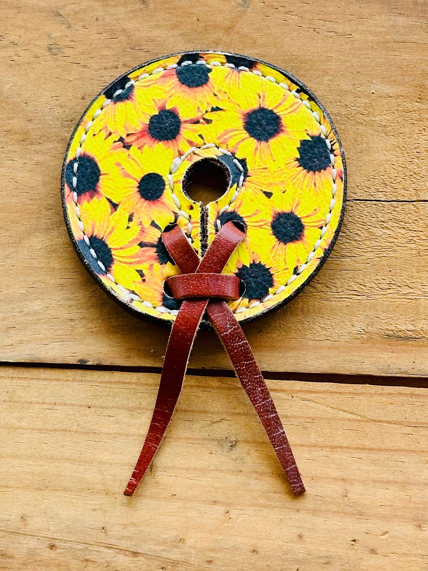 Leather Bit Guards // Sunflowers