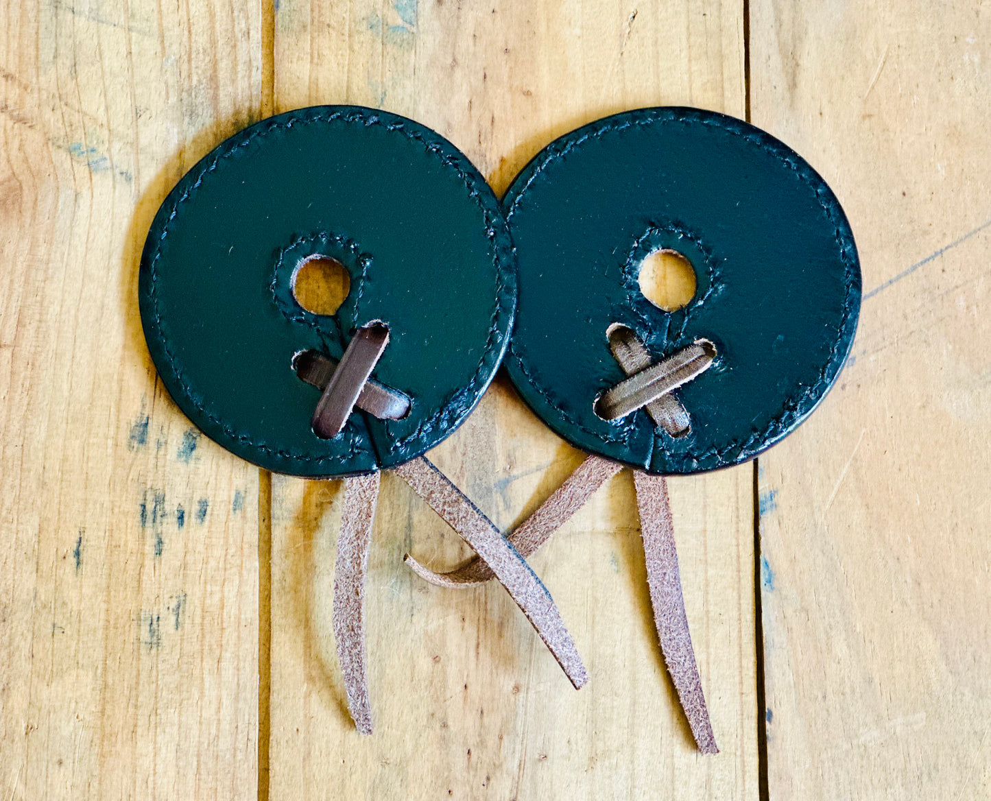 Leather Bit Guards // Navajo Print
