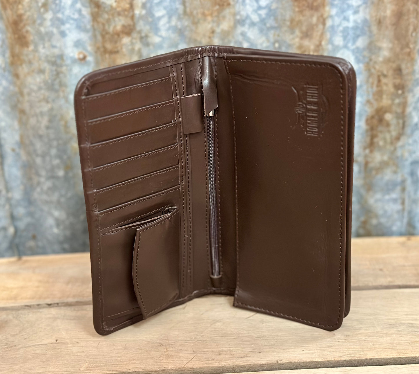 Homer & Hide Cowhide Wallet - Brown