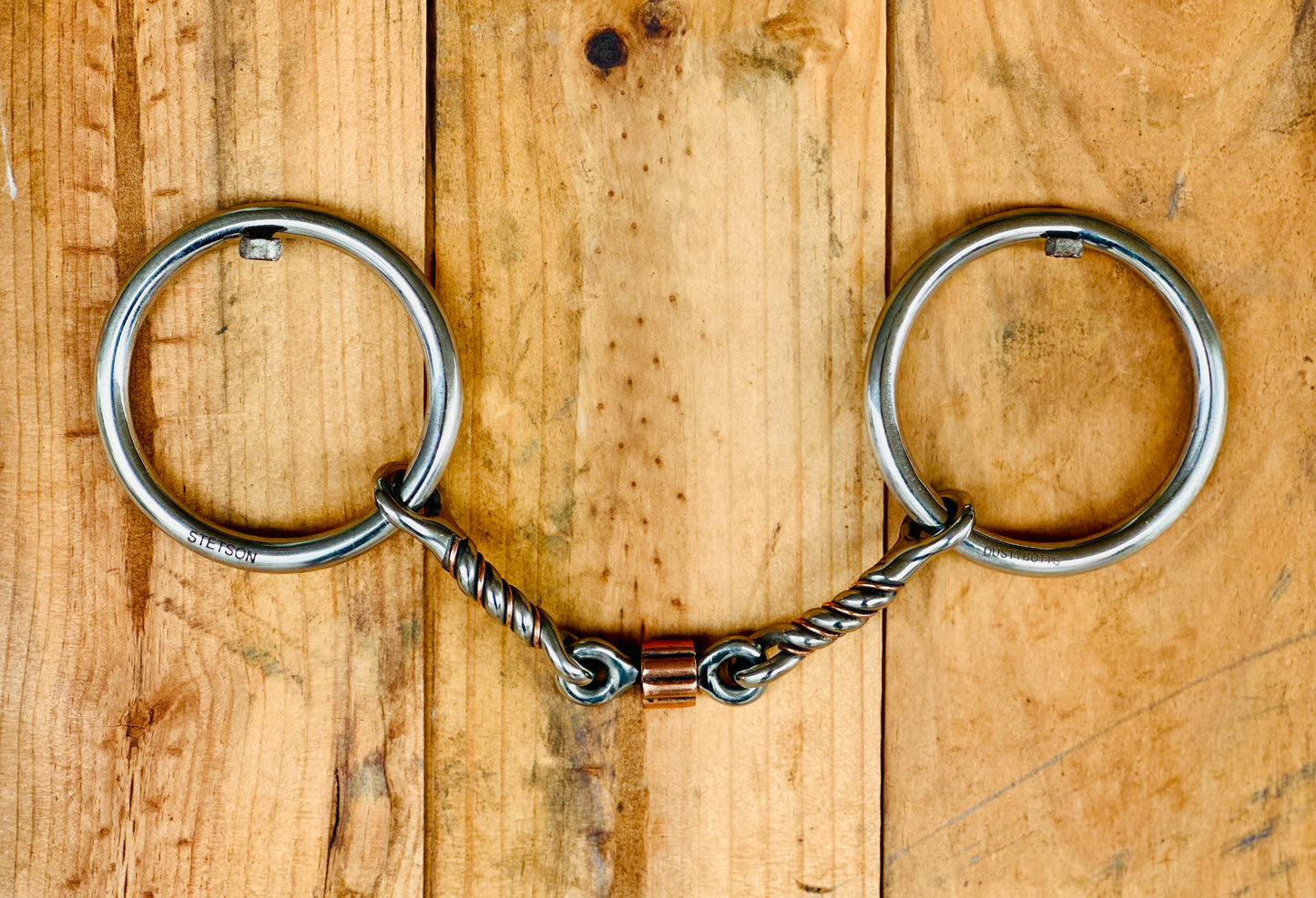 Dustybutts ‘Stetson’ Three Piece Twisted With Cricket Weighted Snaffle Bit