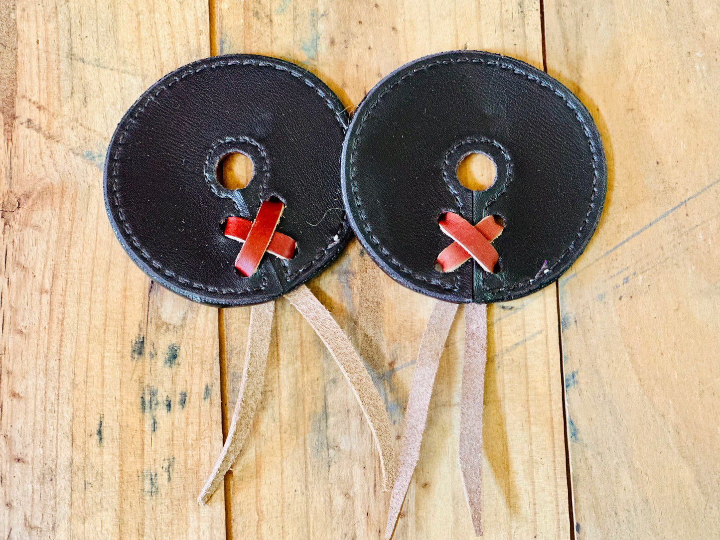 Leather Bit Guards // Snakeskin