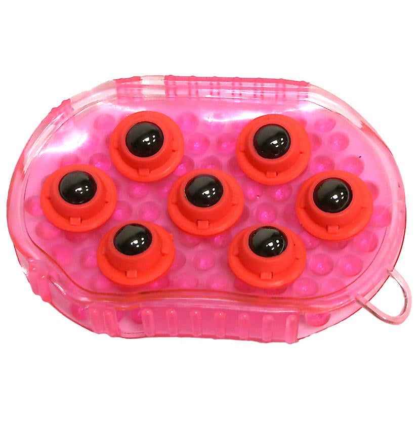 Gel Groomer Massage Mitt with Rollers