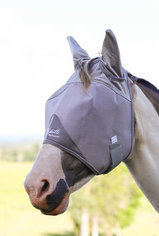 Dustybutts Deluxe Fly Mask - Standard With Ears
