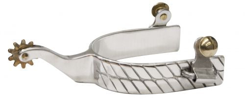 Stainless Steel Spur With Double Twisted Band