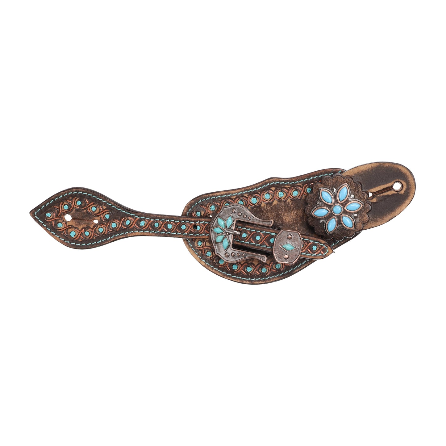 Ladies Dusky Teal Spur Strap